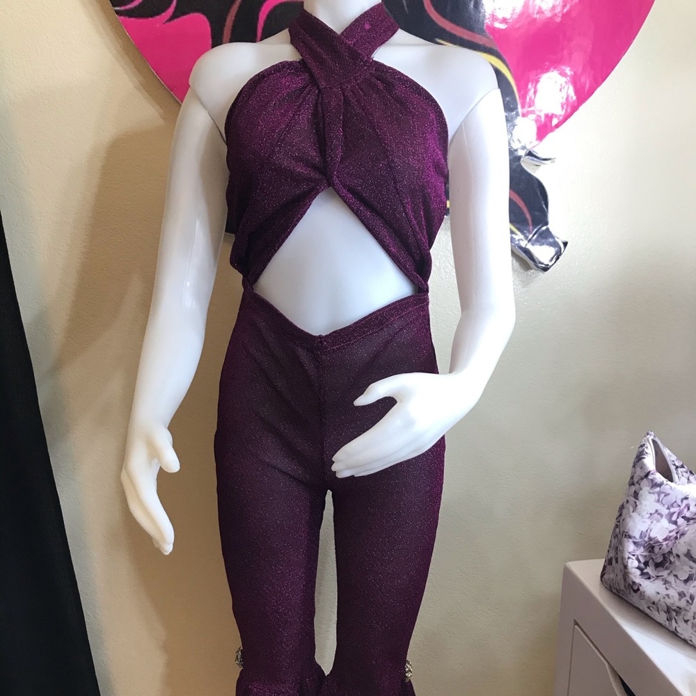 Selena purple jumpsuit